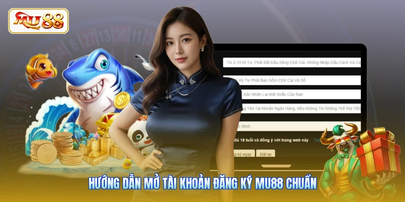 Hướng dẫn mở tài khoản đăng ký MU88 chuẩn