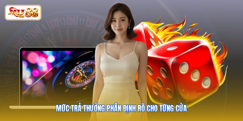 Mức trả thưởng phân định rõ cho từng cửa